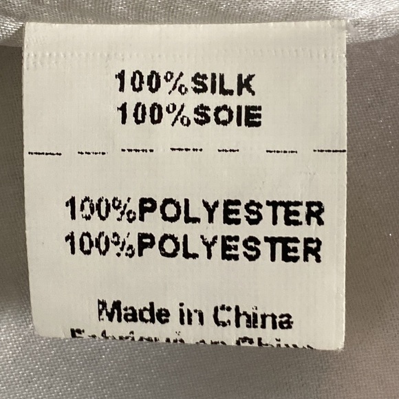 Twinkle by Wenlan Anthropologie Gray Multicolor 100% Silk V-Neck Dress Size 8 - Picture 8 of 8